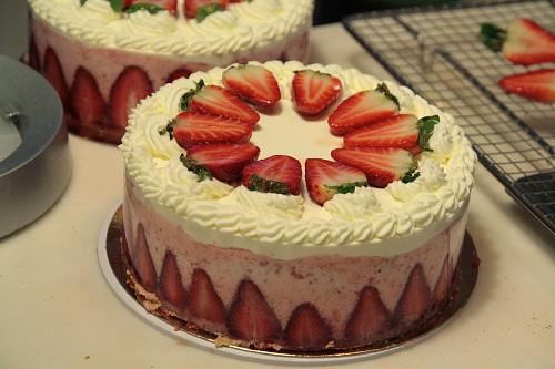 Erdbeermousse-Torte